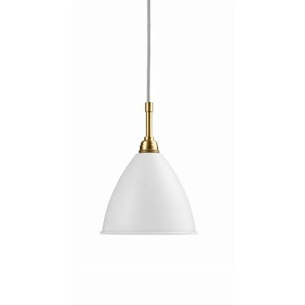 Bestlite BL9S Lámpara Colgante Pequeño Blanco Mate/ Latón