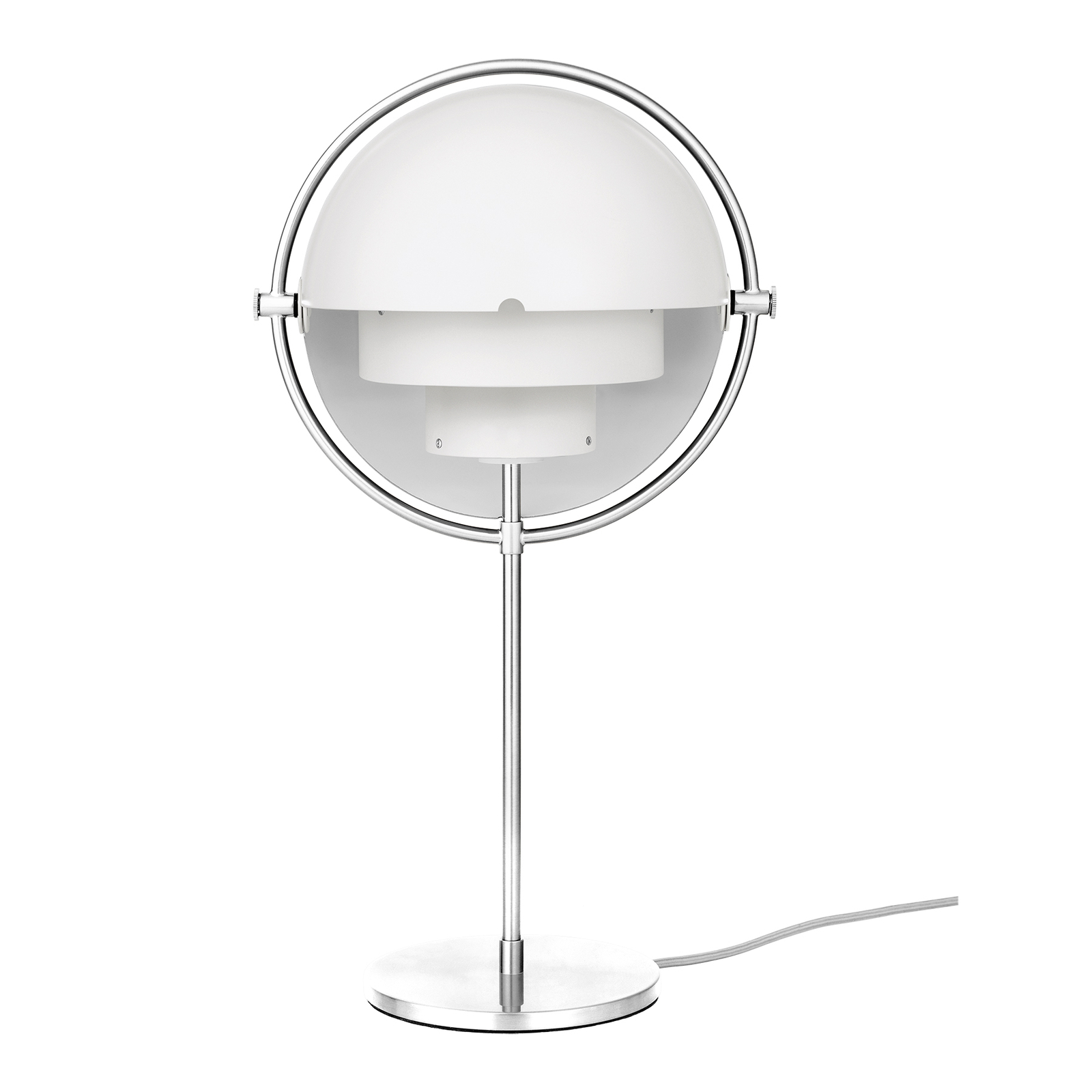 GUBI Multi-Lite, altura 50 cm, estructura cromada – Lámpara de mesa — imagen 3