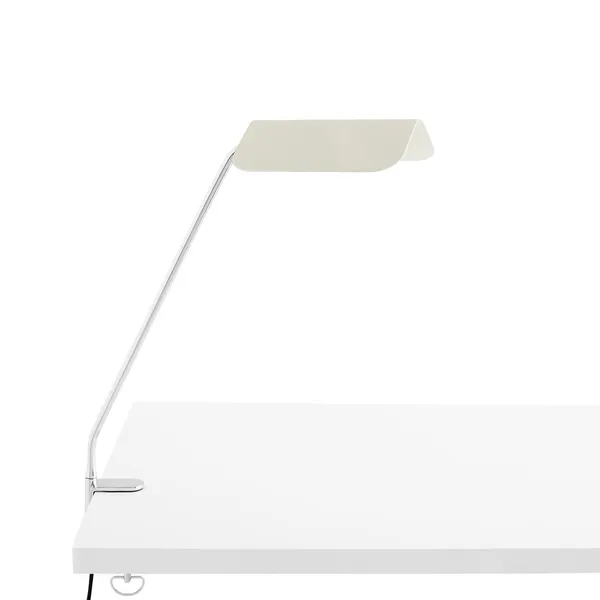 Apex Lámpara de Mesa con Clip Blanco Ostra