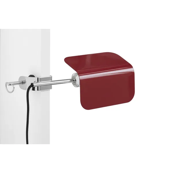 Apex Lámpara de Pared con Clip Granate Rojo