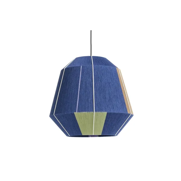 Bonbon 500 Pantalla Para Lámpara de Mesa Tonos Azules/Blanco Crema