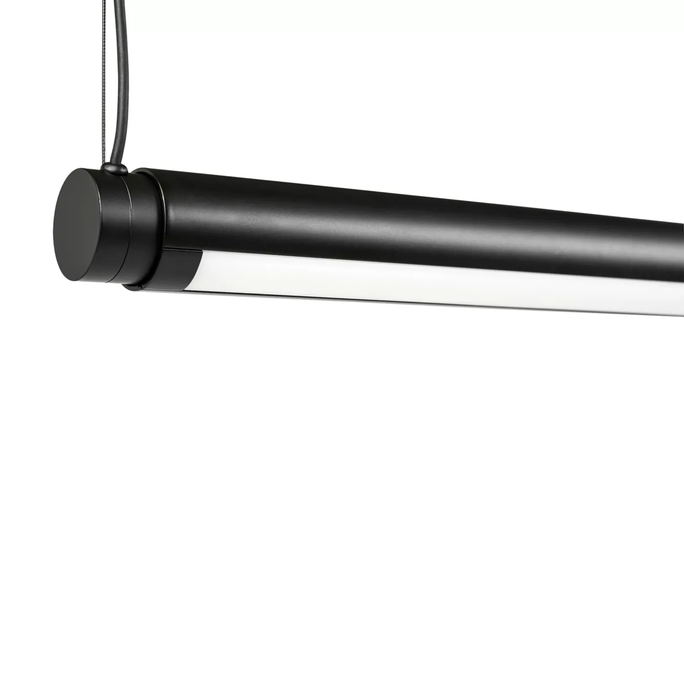 HAY Factor Linear, negro - difusa - 150 cm – Lámpara de suspensión led — imagen 3