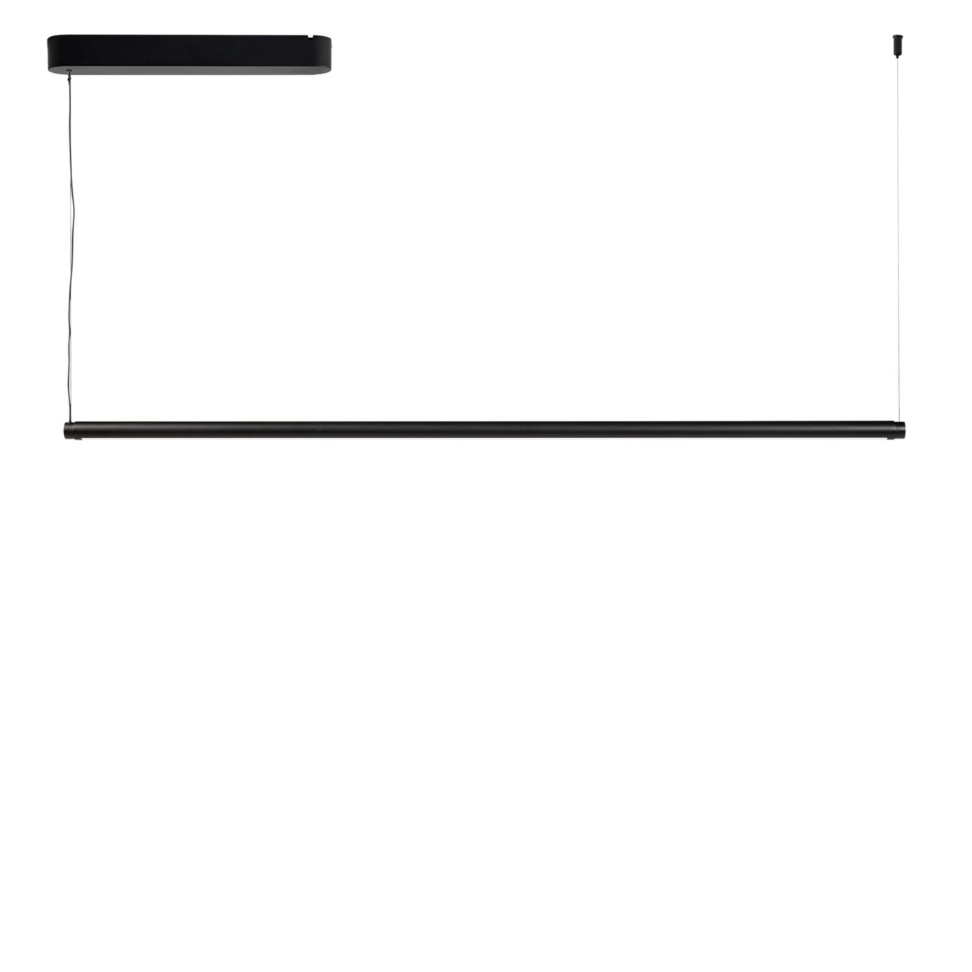 HAY Factor Linear, negro - difusa - 150 cm – Lámpara de suspensión led