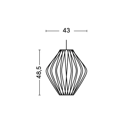 HAY Nelson Pear Crisscross Bubble – Lámpara de suspensión — imagen 6