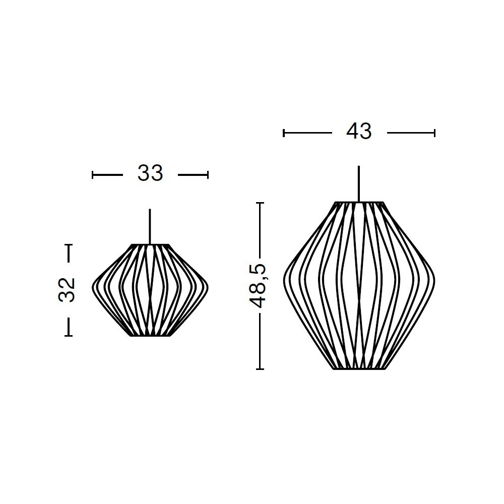 HAY Nelson Pear Crisscross Bubble – Lámpara suspensión — imagen 8