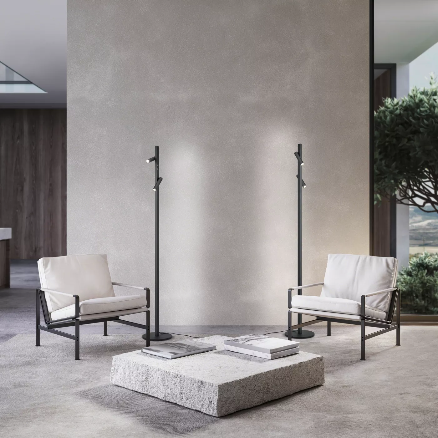 Helestra Coni, negro mate – Lámpara de pie led — imagen 4