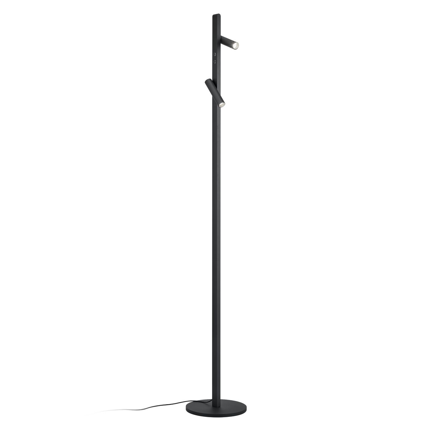 Helestra Coni, lámpara de pie LED negro mate
