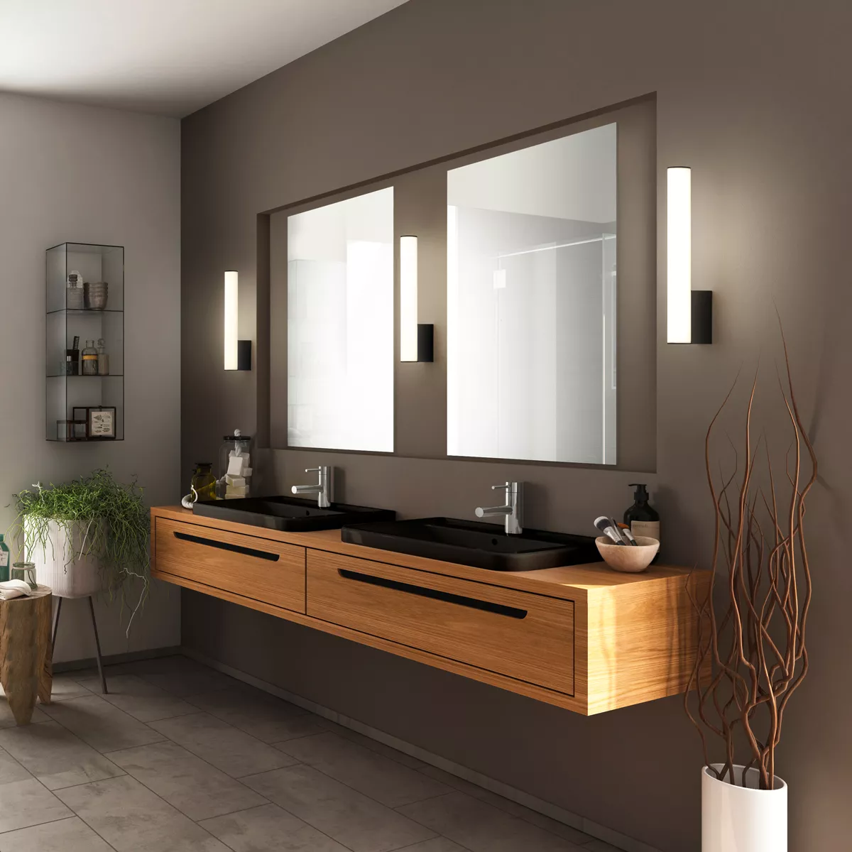 Helestra Loom, cromo - 60 cm – Lámpara de pared led — imagen 4