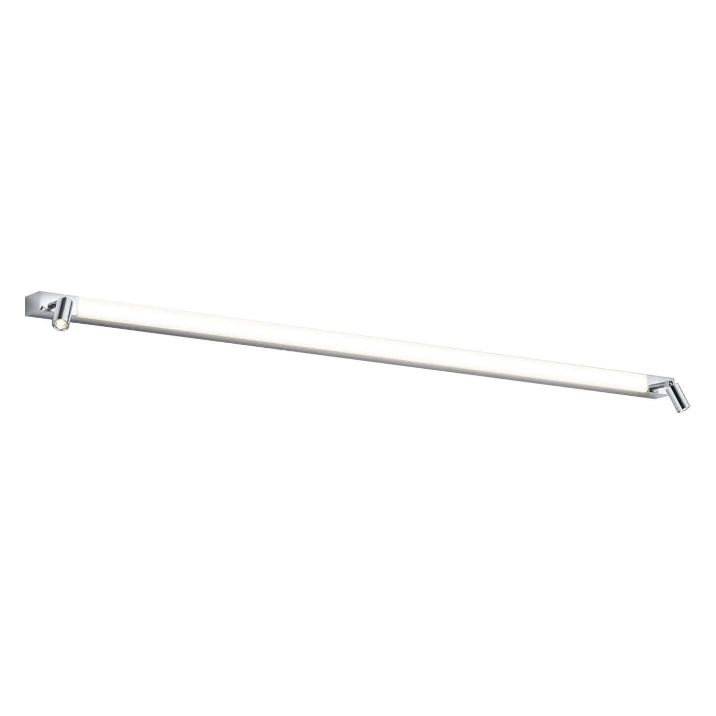 Helestra Nero, lámpara para espejos LED cromo - 120 cm