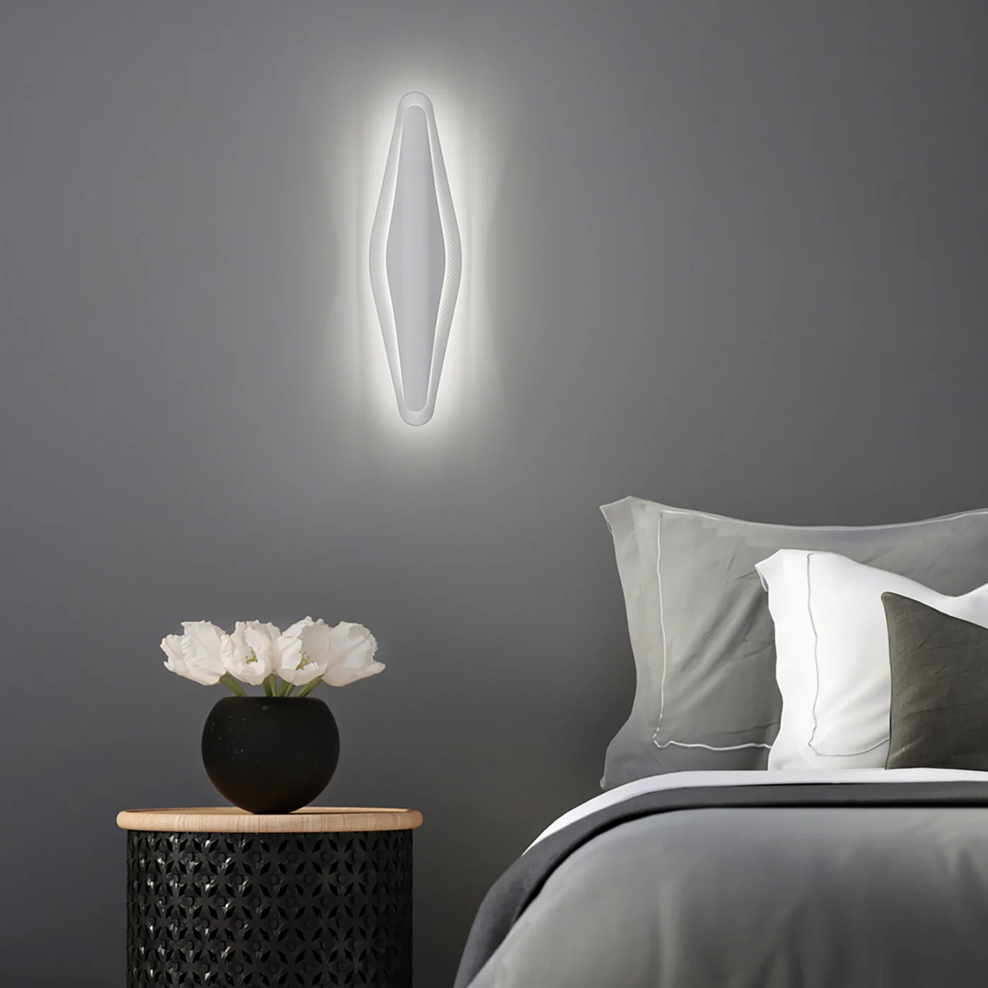 Helestra Ply, plata – Lámpara de pared led — imagen 3