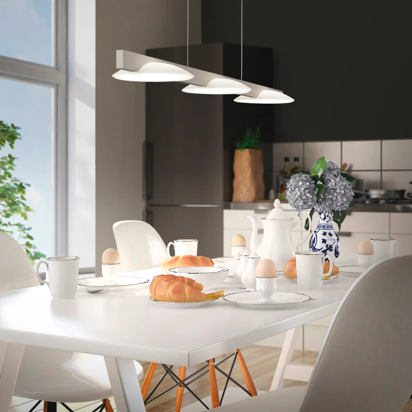 Helestra Pole, 3 focos – Lámpara de suspensión led — imagen 4