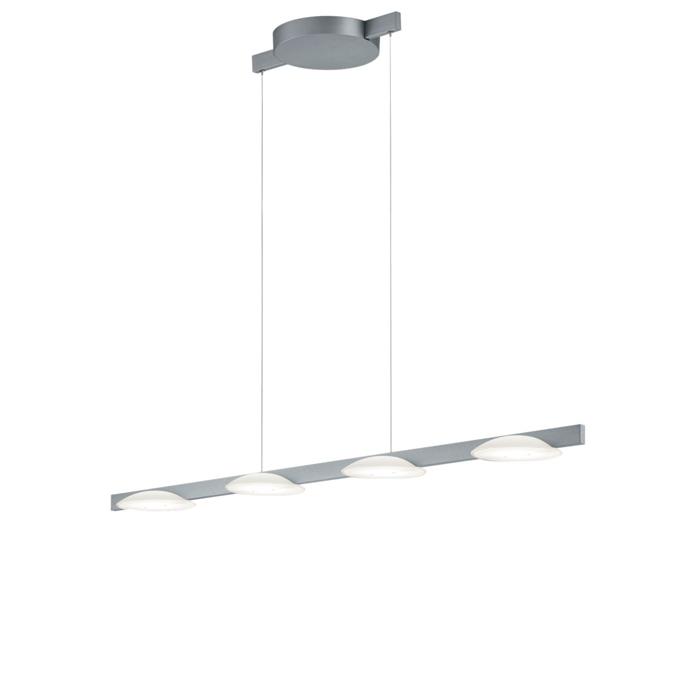 Helestra Pole, lámpara de suspensión LED 4 focos