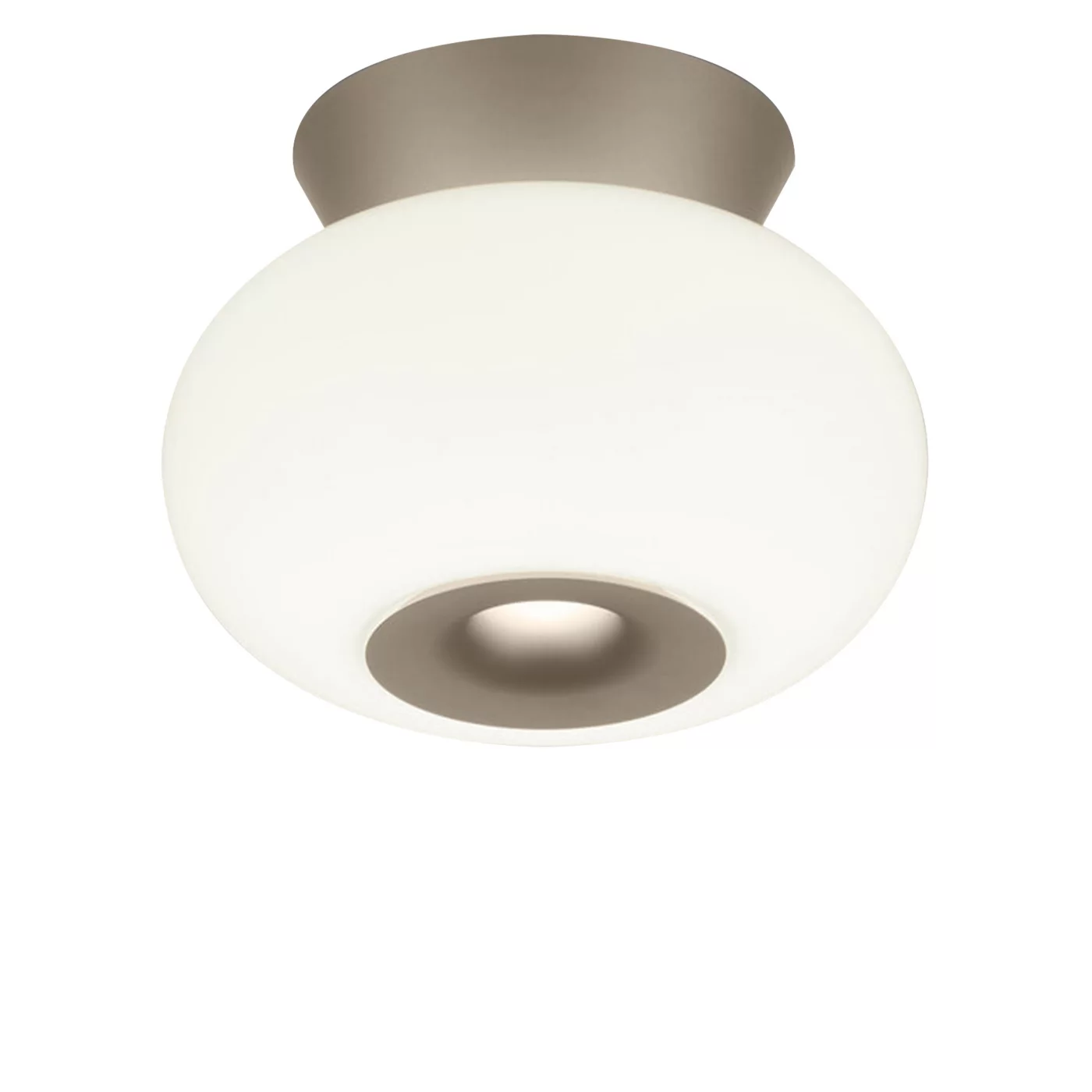 Helestra Sapo, lámpara de techo LED café