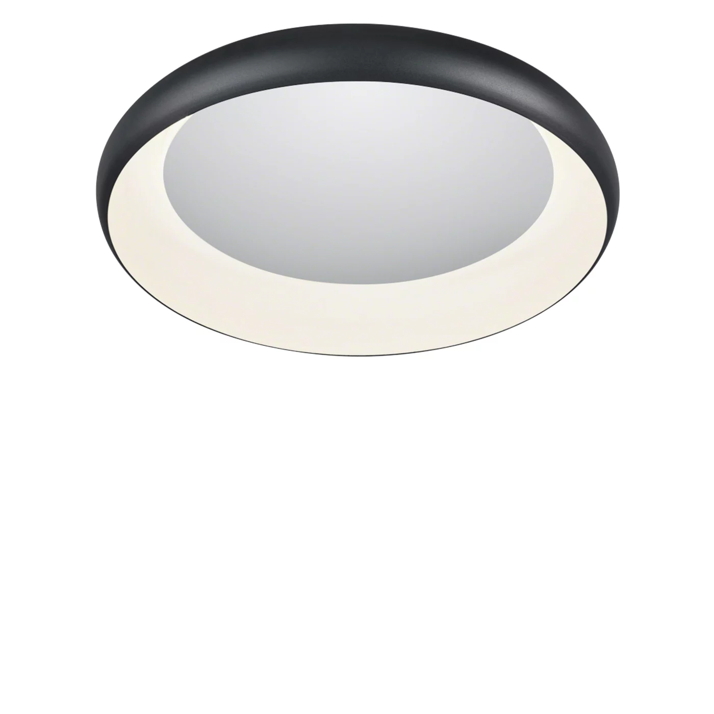 Helestra Tyra, lámpara de techo/pared LED negro/acabado espejo