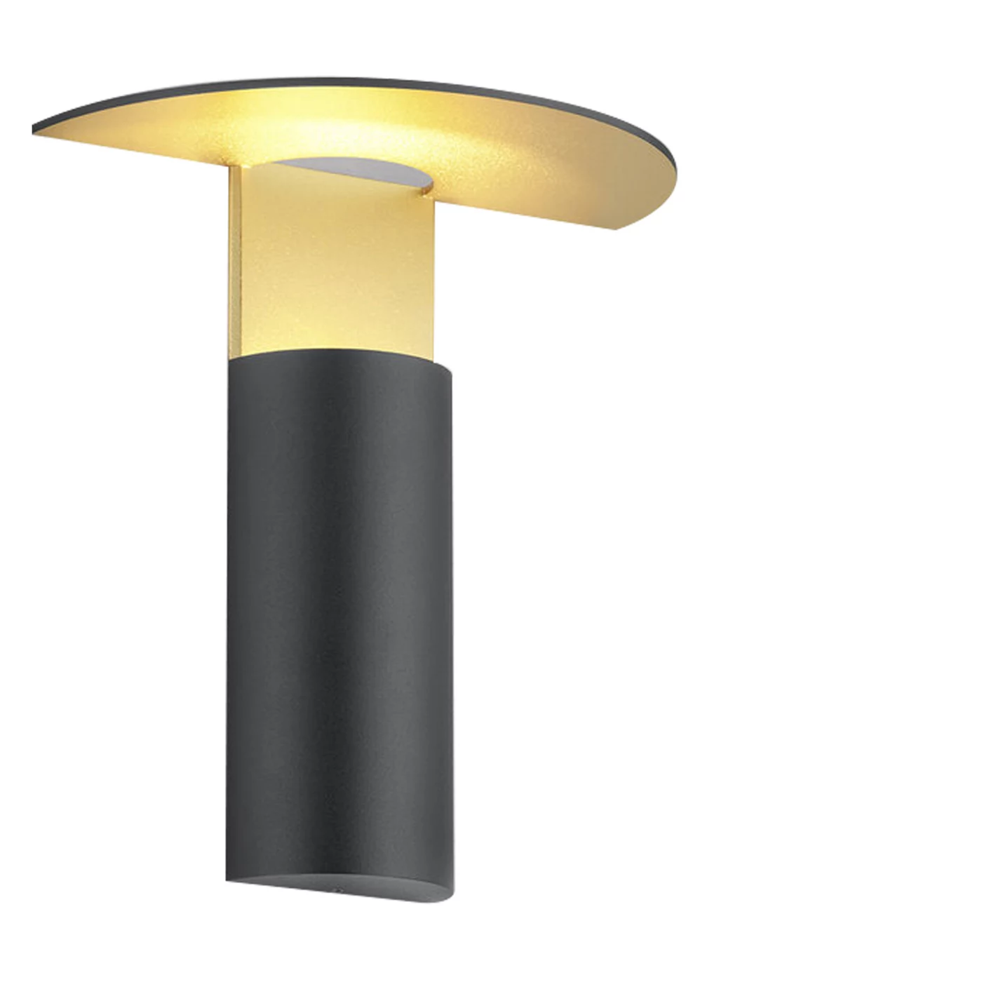 Helestra Viya, lámpara de pared LED negro/oro