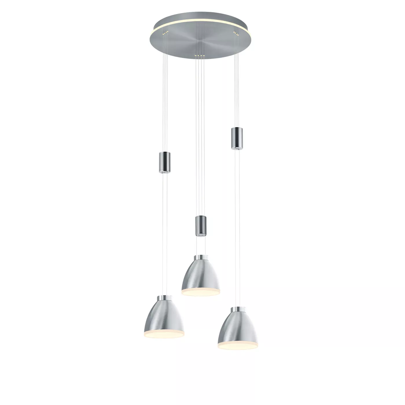Hell Leni, lámpara de suspensión LED 3 focos - Cluster