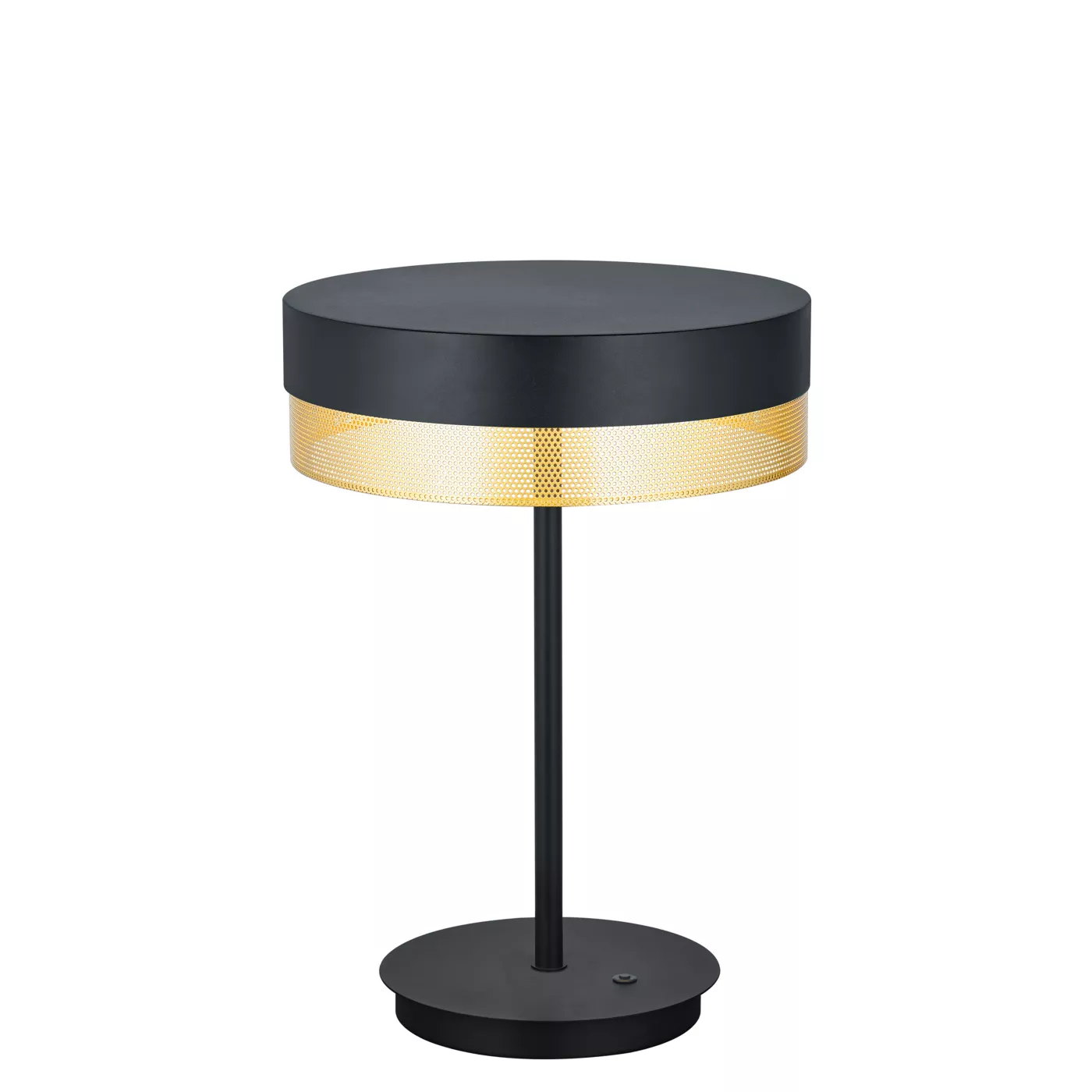 Hell Mesh, lámpara de sobremesa LED negro/oro