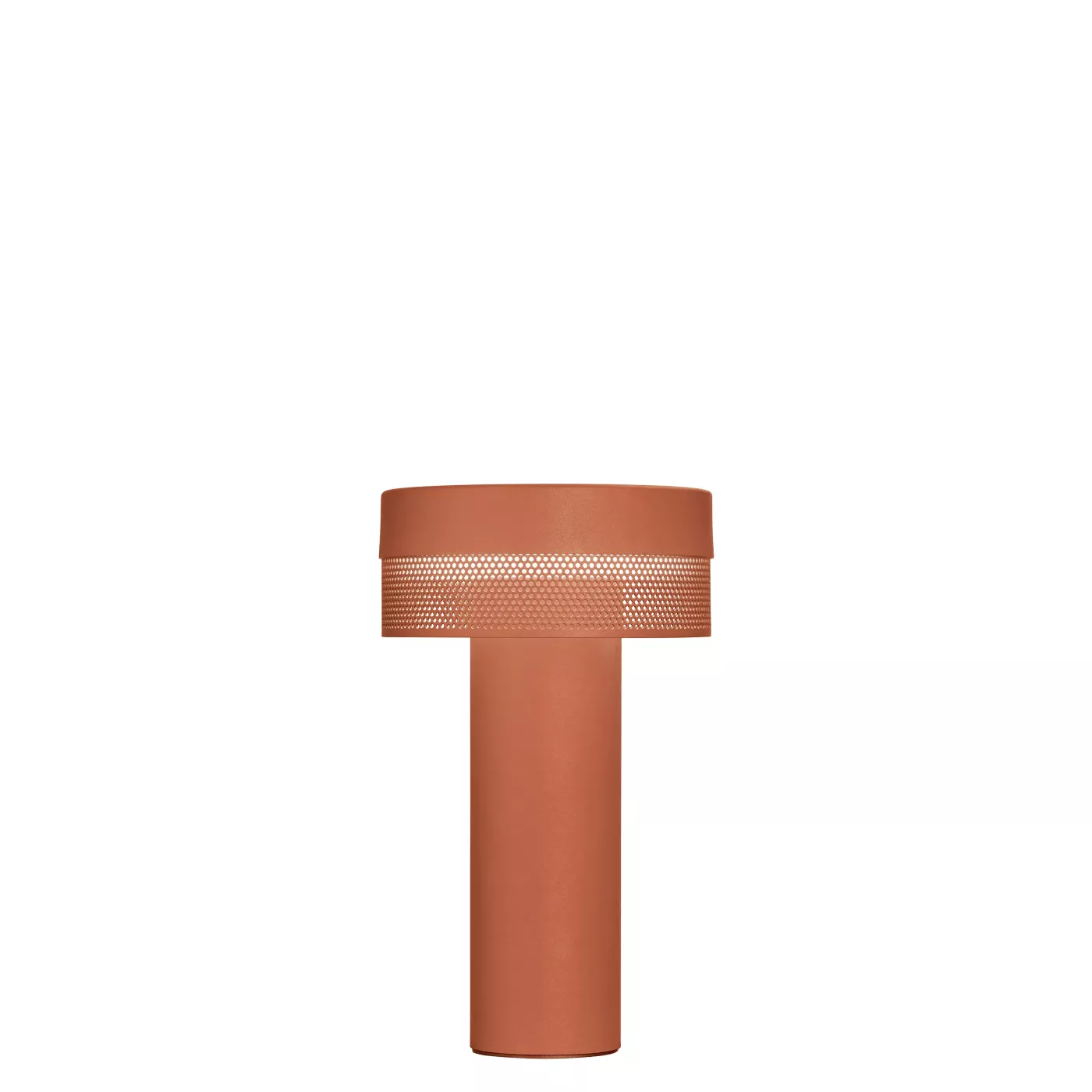 Hell Mesh, lámpara recargable LED peach - 24 cm