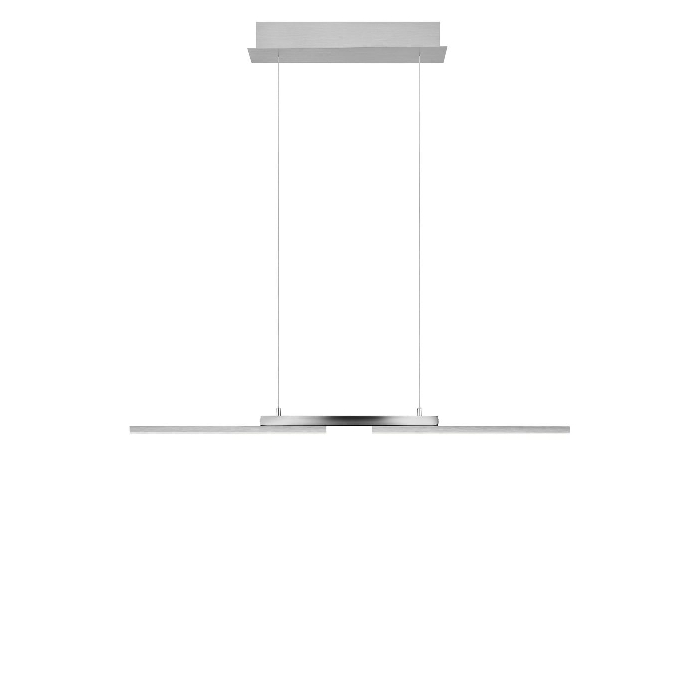 Hell More, lámpara de suspensión LED níquel mate - 87 cm