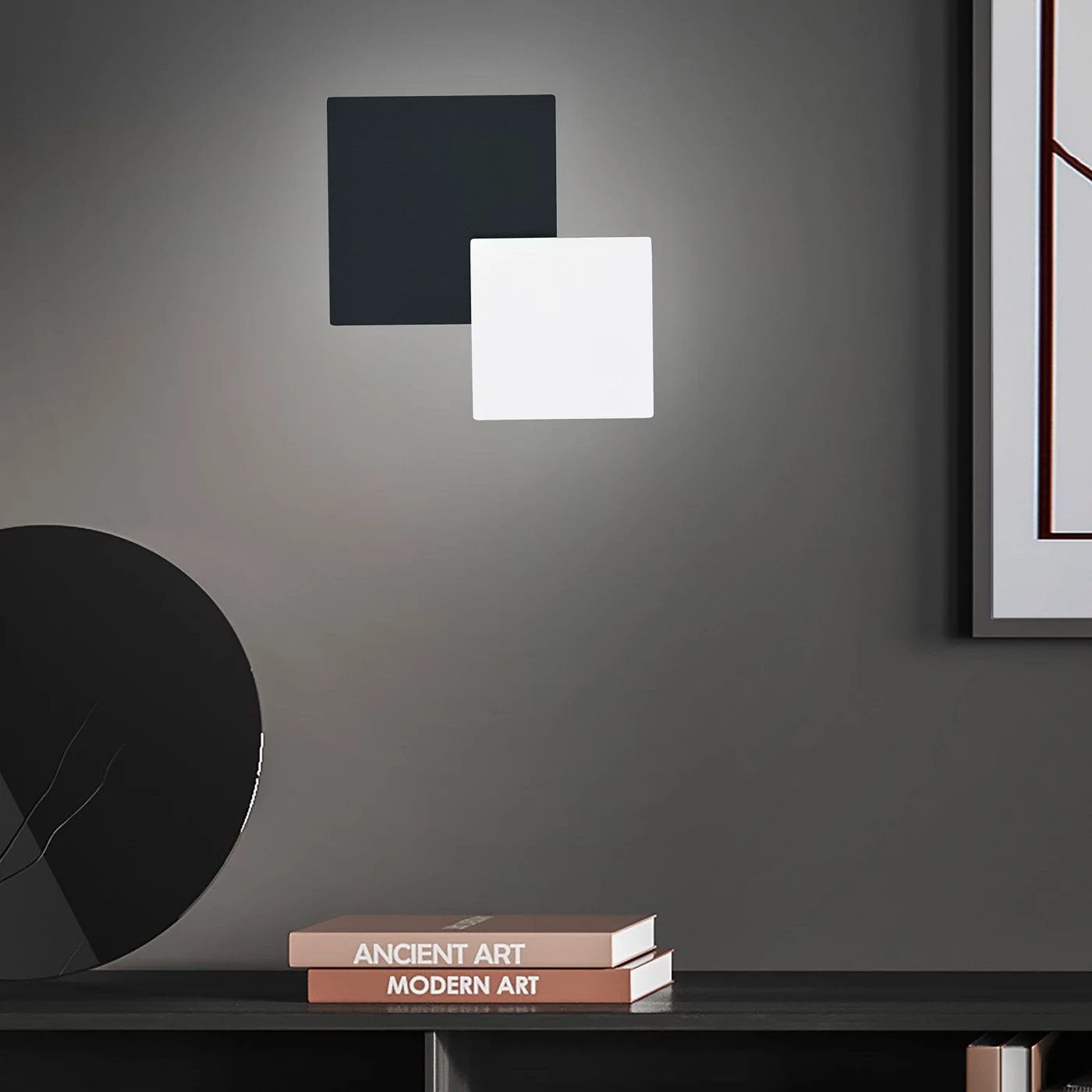 Hell Tilda, cuadrangular - 2 focos – Lámpara de pared led — imagen 2
