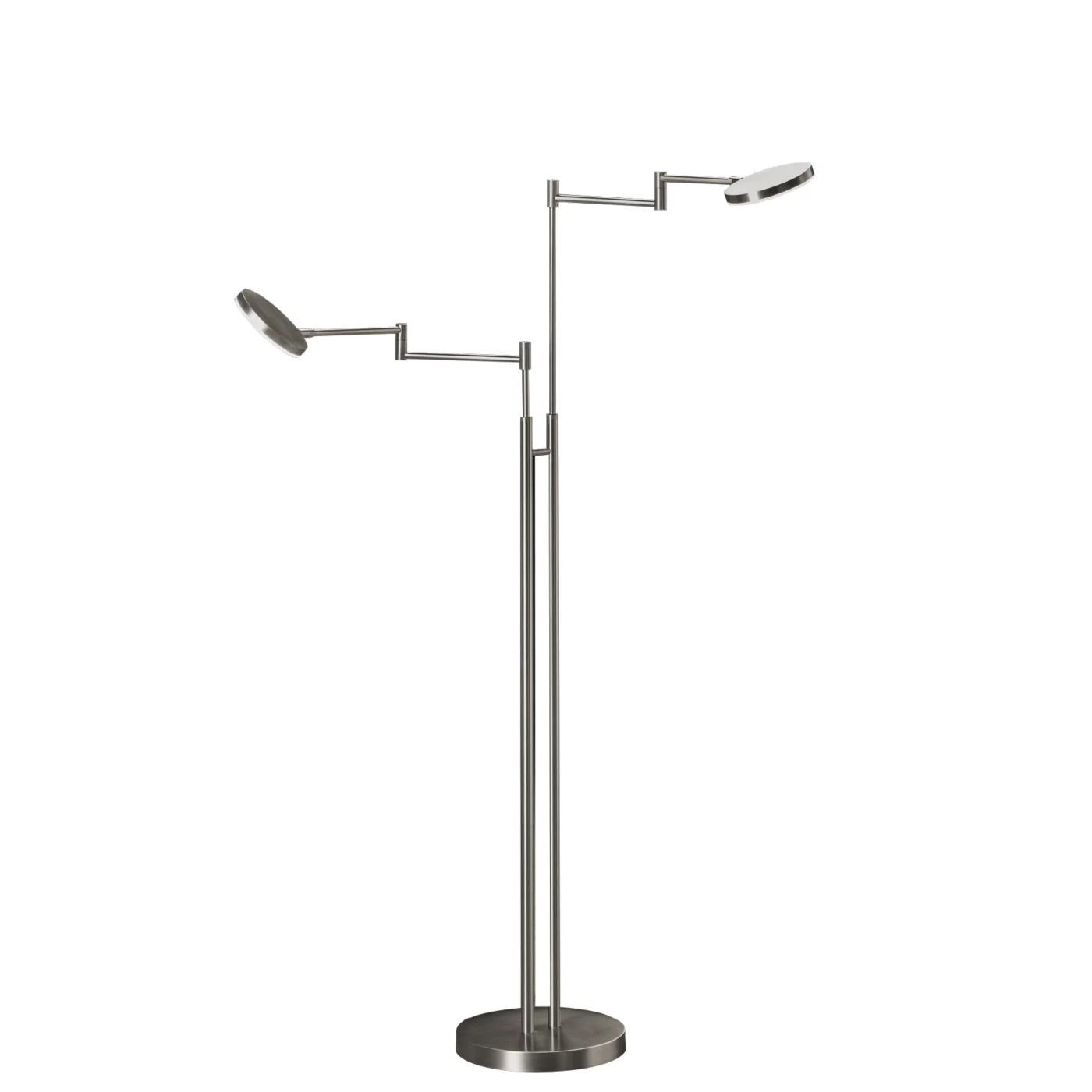 Holtkötter Plano Twin, aluminio mate – Lámpara de pie led — imagen 3