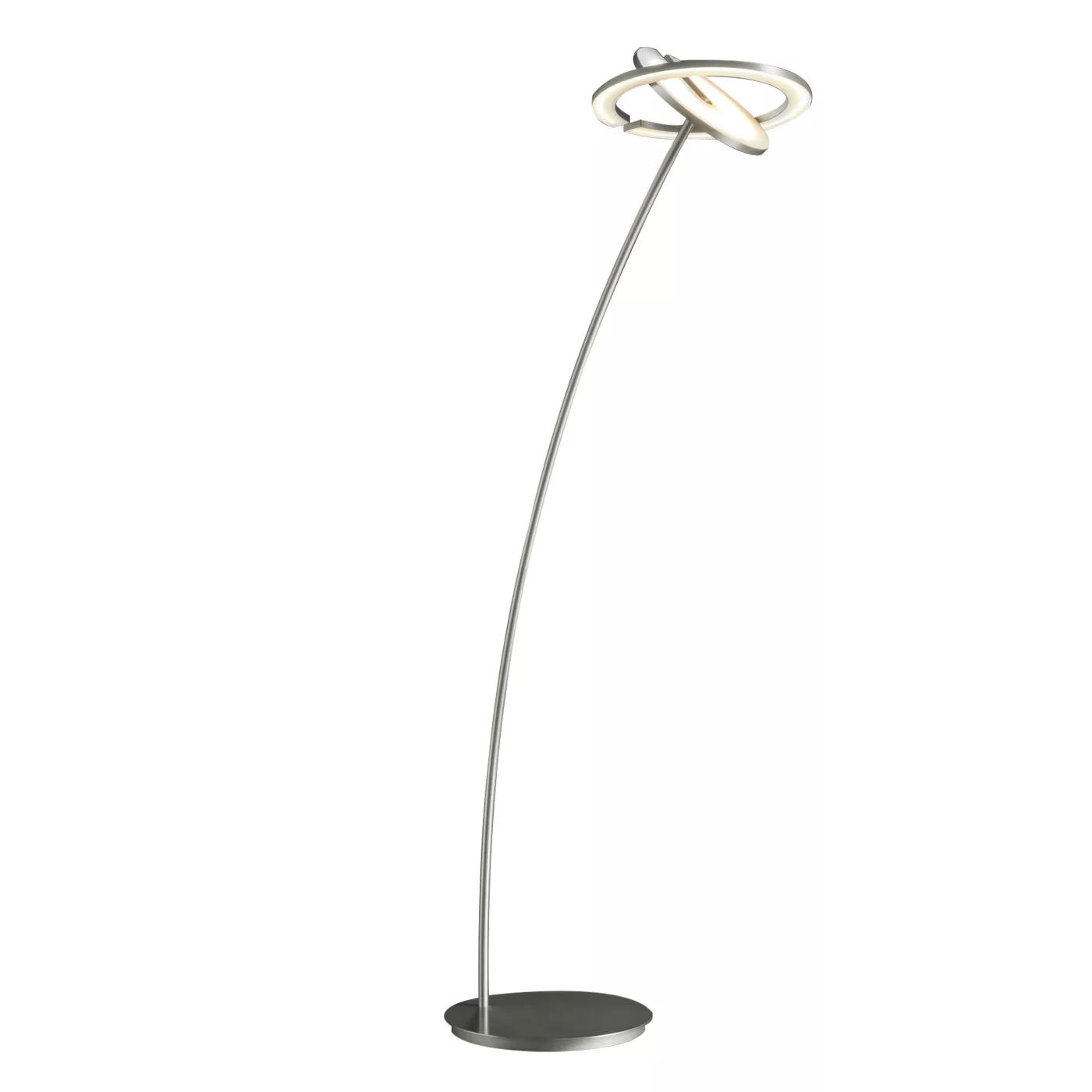 Holtkötter Supernova DW, lámpara de pie de luz indirecta LED aluminio mate