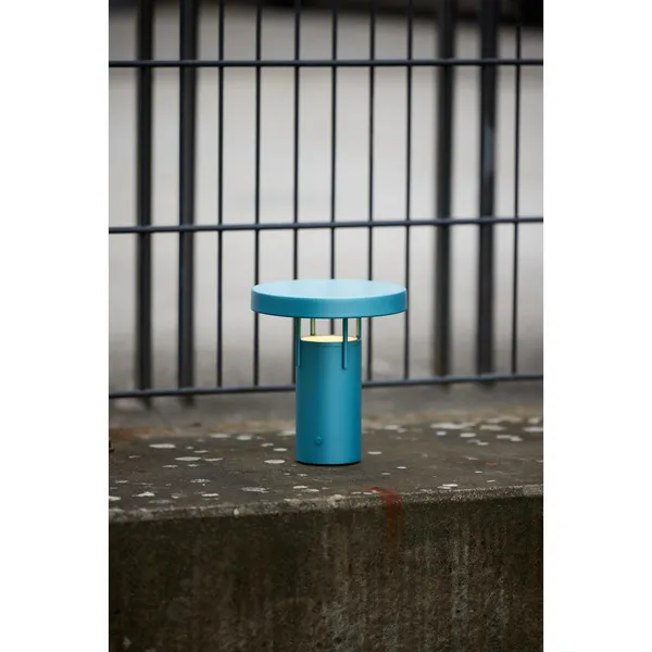 Hübsch BringMe Portátil Mini Turquesa Metalizada – Lámpara — imagen 2