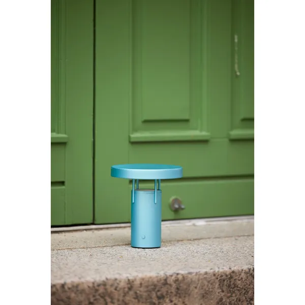 Hübsch BringMe Portátil Mini Turquesa Metalizada – Lámpara — imagen 3