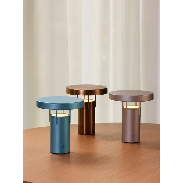 Hübsch BringMe Portátil Mini Turquesa Metalizada – Lámpara — imagen 6