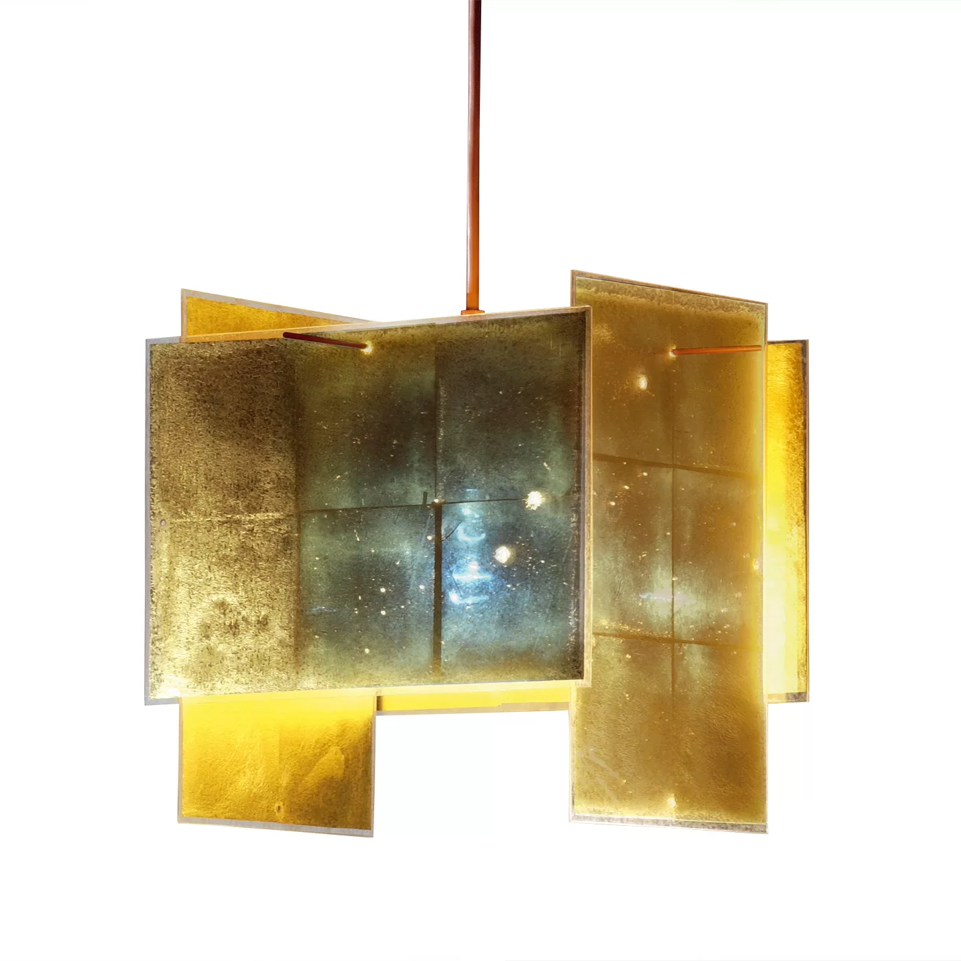Ingo Maurer 24 Karat Blau, 450 cm – Lámpara de suspensión
