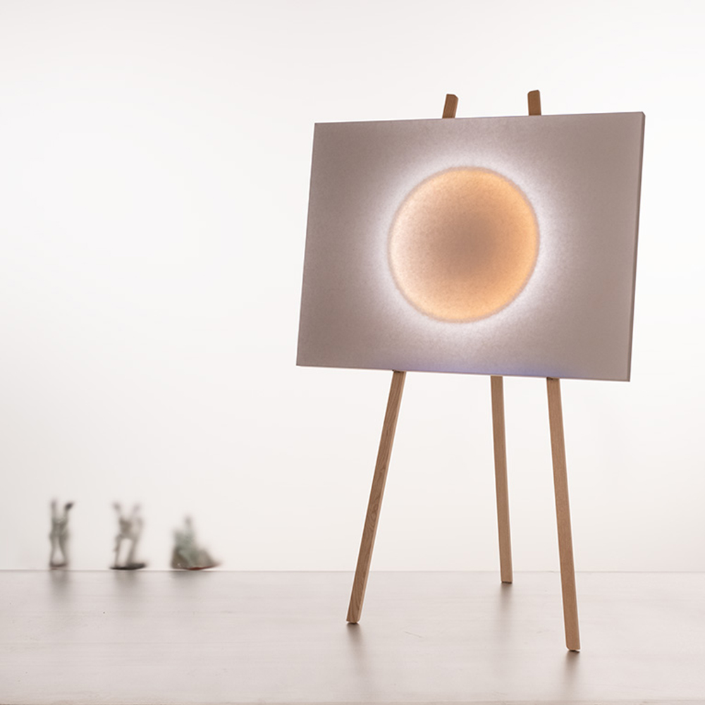 Ingo Maurer pie/sobremesa Moodmoon framed – Lámpara — imagen 8
