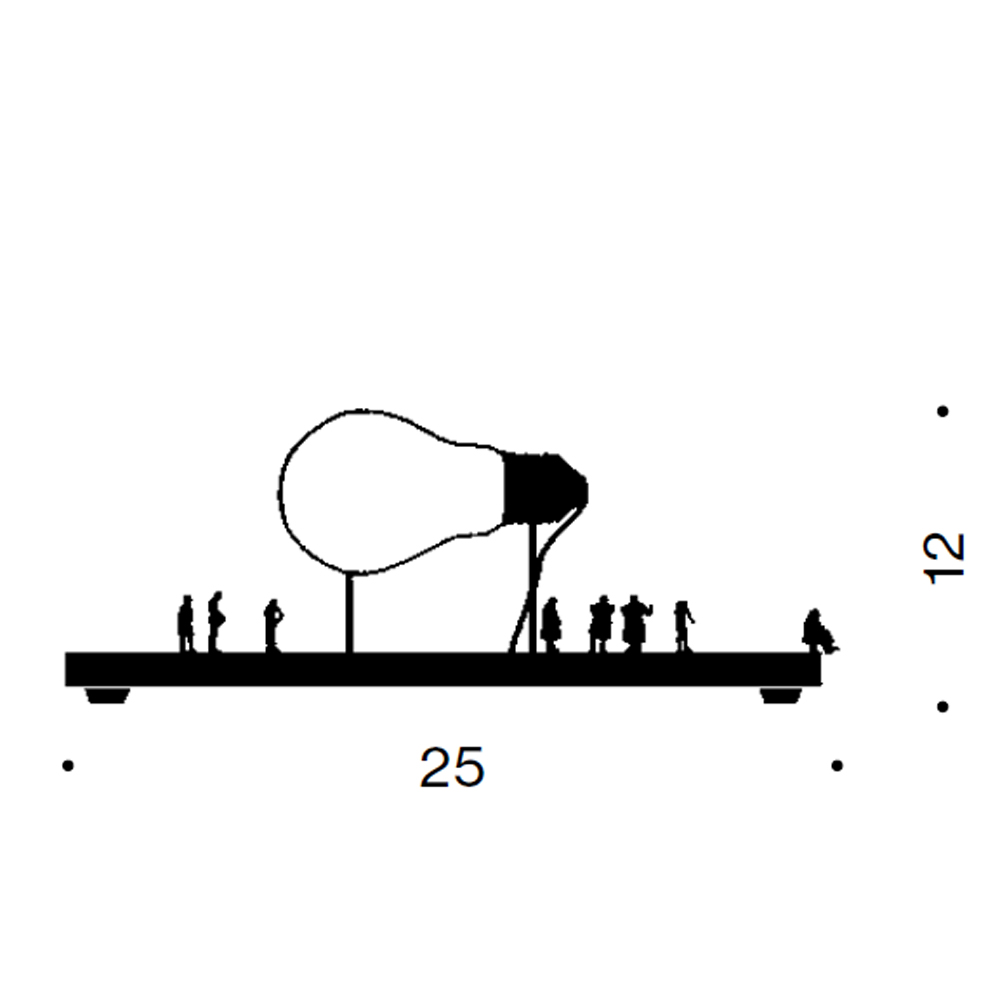 Ingo Maurer I Ricchi Poveri Monument for a Bulb – Lámpara sobremesa — imagen 7
