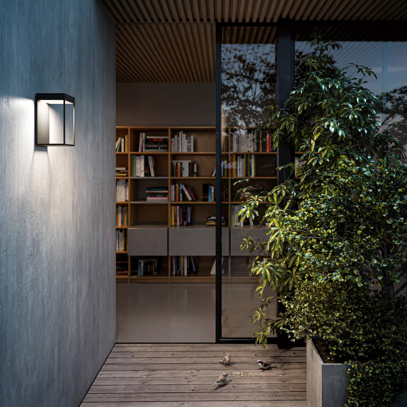 IP44.DE Gic, antracita/antracita – Lámpara de pared led — imagen 6