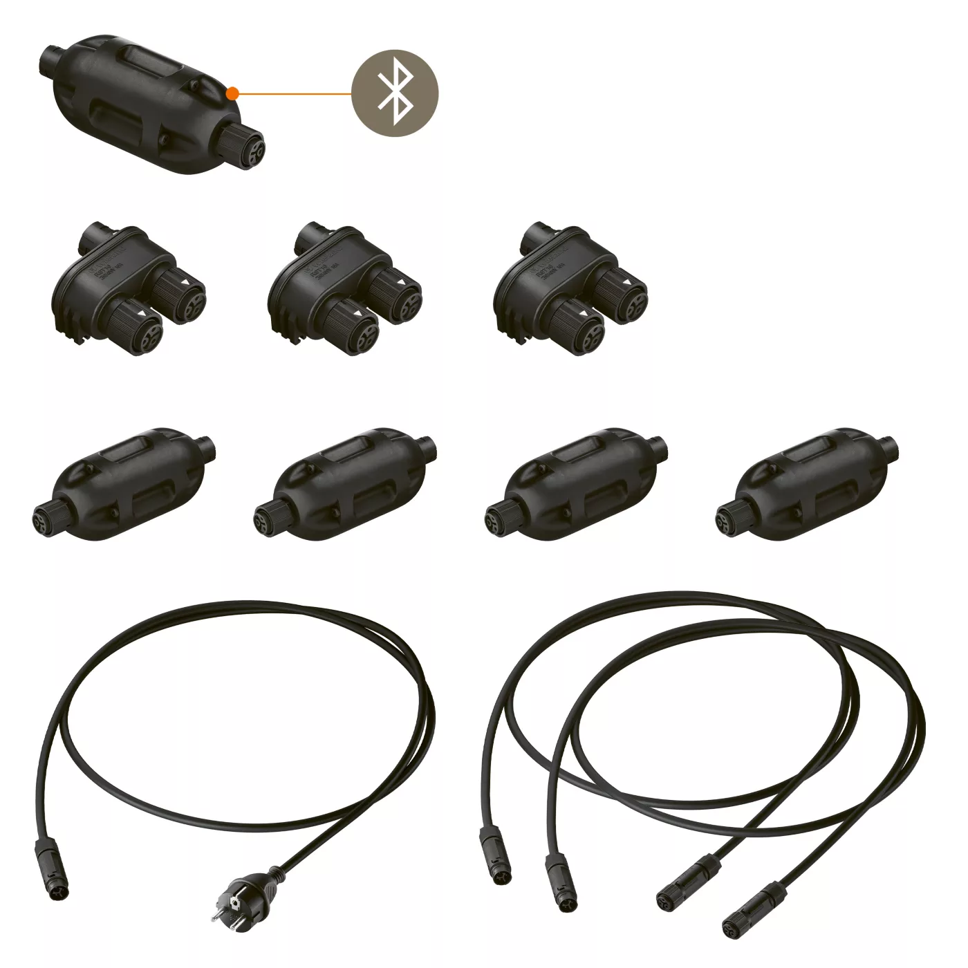 IP44.DE set para Funcionamiento en red Solar Join 4 focos 9 m - con casambi
