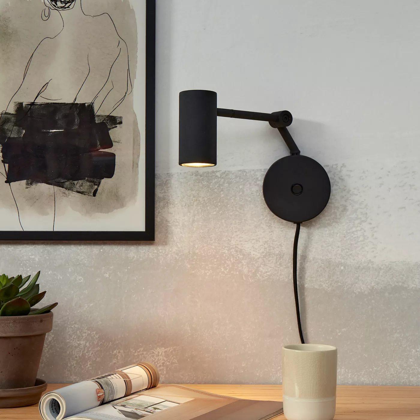 It's about RoMi Montreux, negro – Lámpara de pared — imagen 4