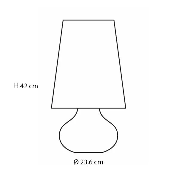 Kartell Cindy Púrpura – Lámpara de mesa — imagen 3