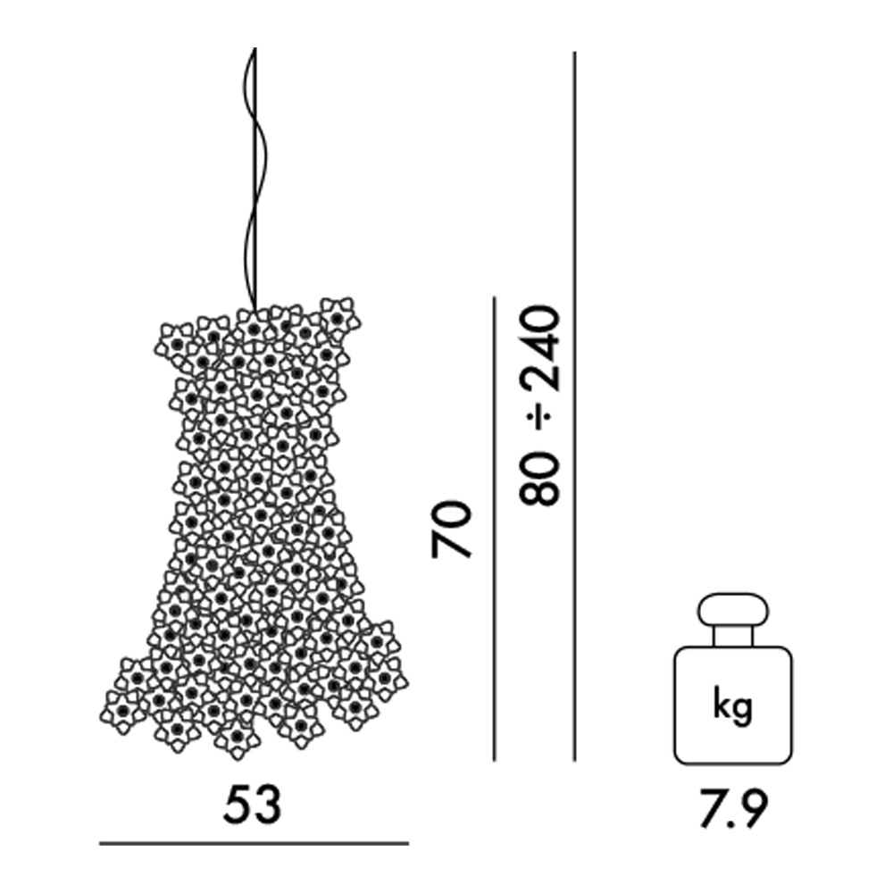 Kartell Bloom tubular – Lámpara colgante — imagen 7