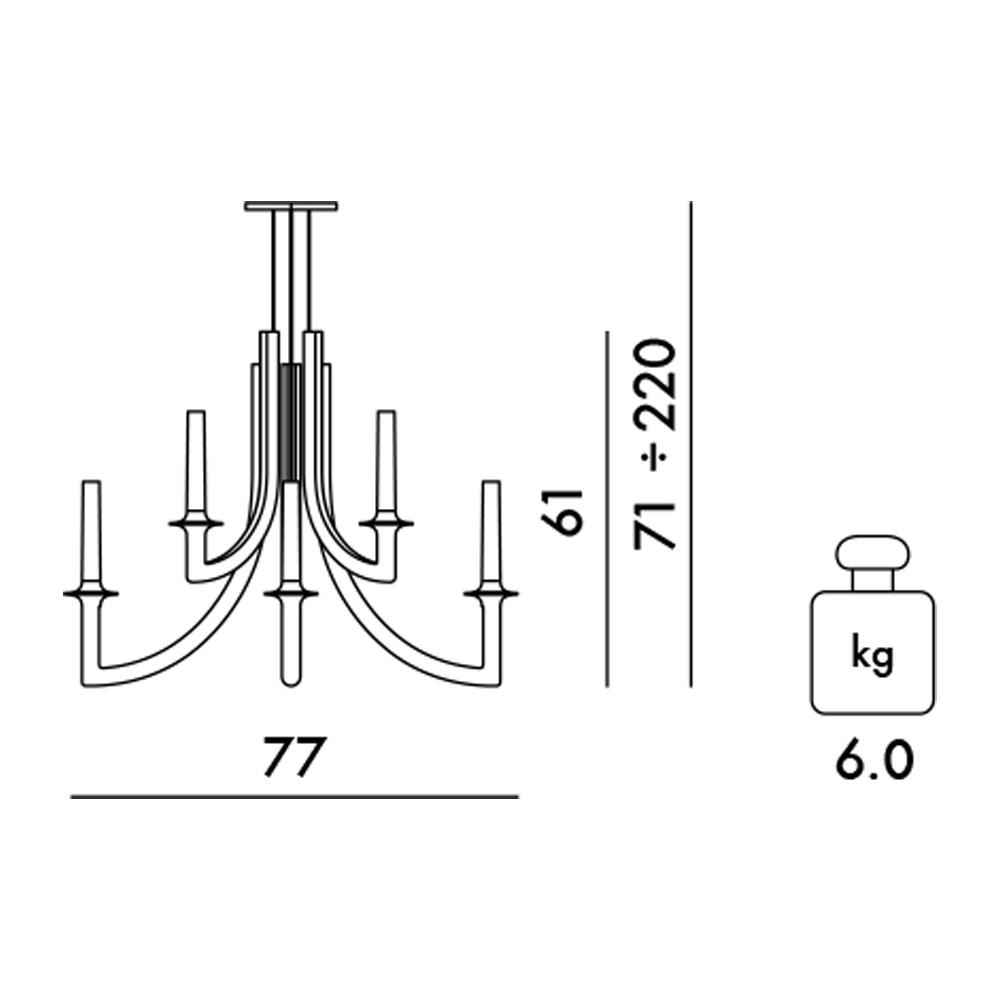 Kartell Khan Metalizada – Lámpara colgante — imagen 6