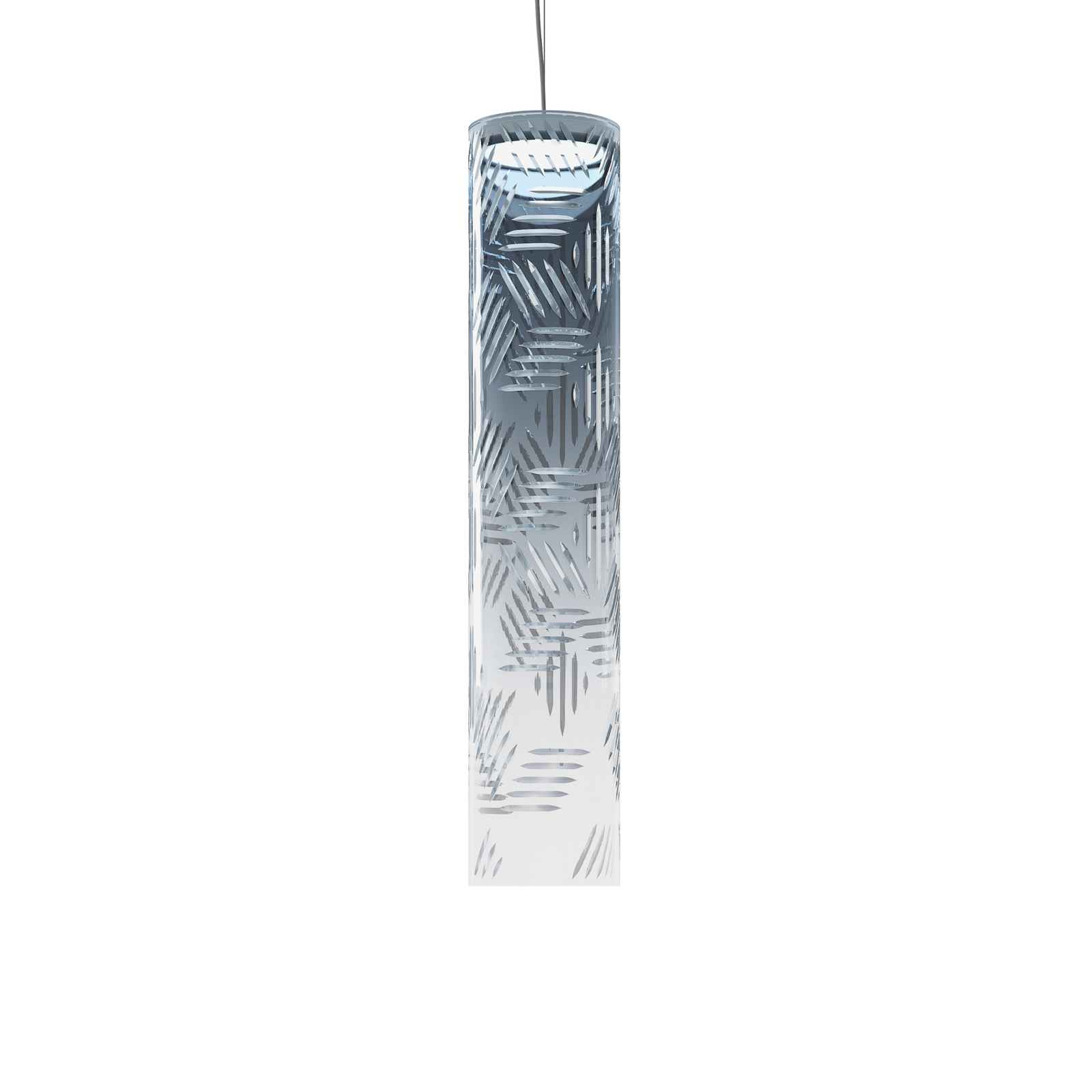 kdln Lámpara colgante LED Jer 1, Ø 10 cm, cristal