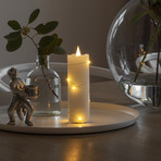 Vela de cera LED blanca Color de la luz blanco cálido