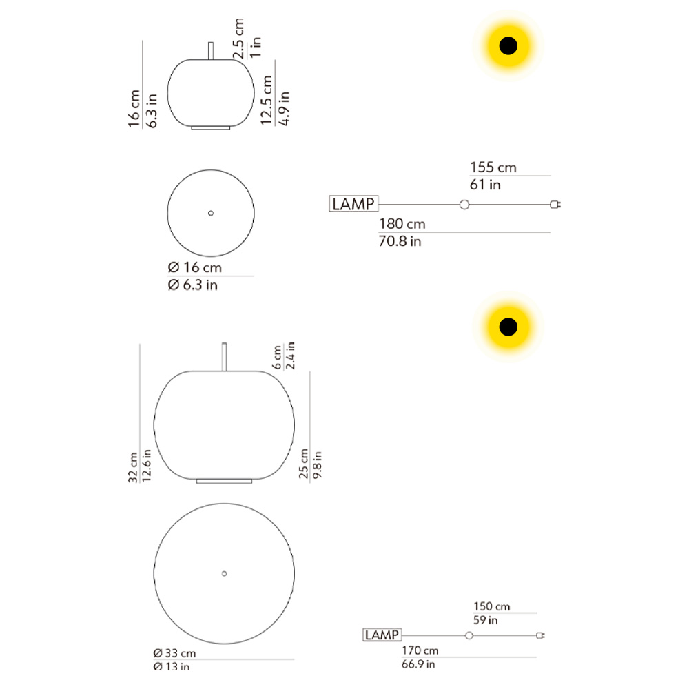 Kundalini Kushi table – Lámpara sobremesa — imagen 7