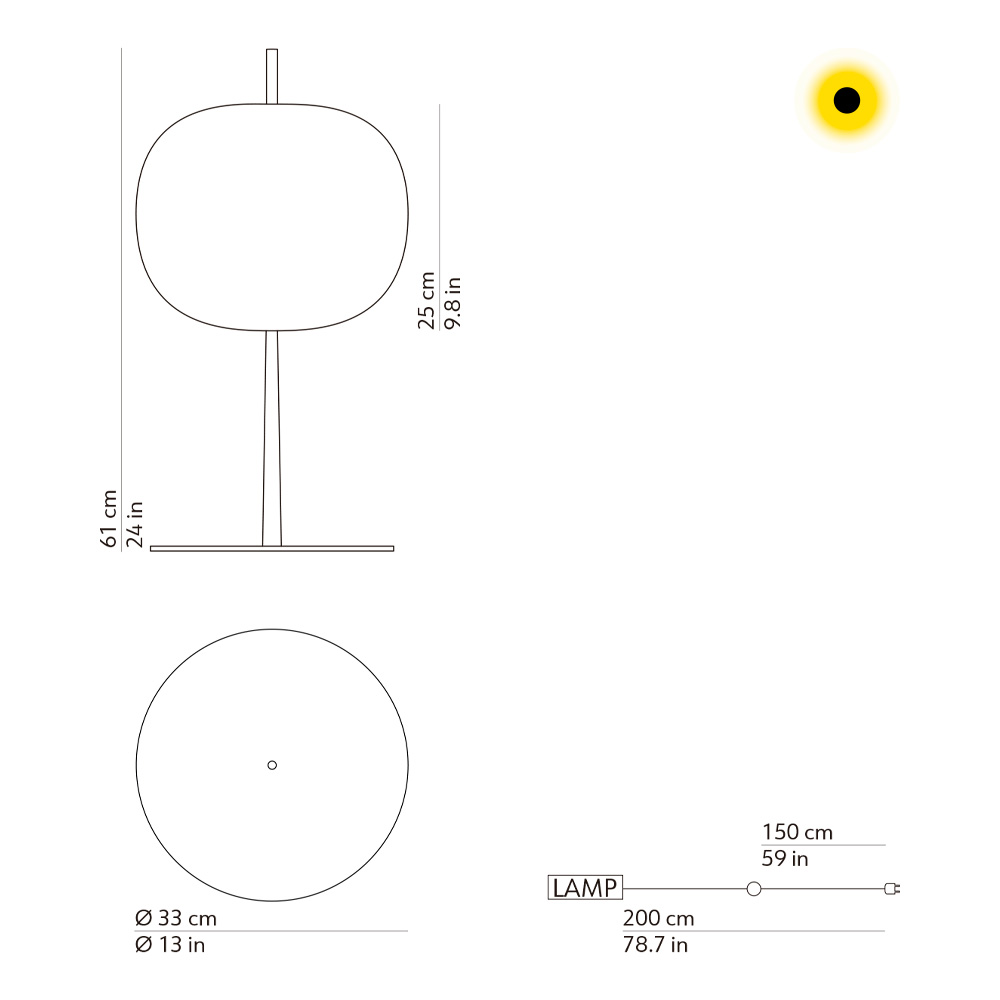 Kundalini Kushi XL table – Lámpara sobremesa — imagen 7