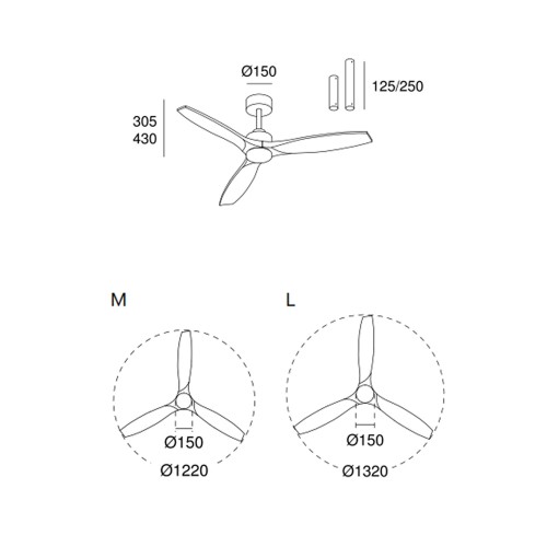 Leds C4 Ventilador con luz Stem Evo — imagen 3