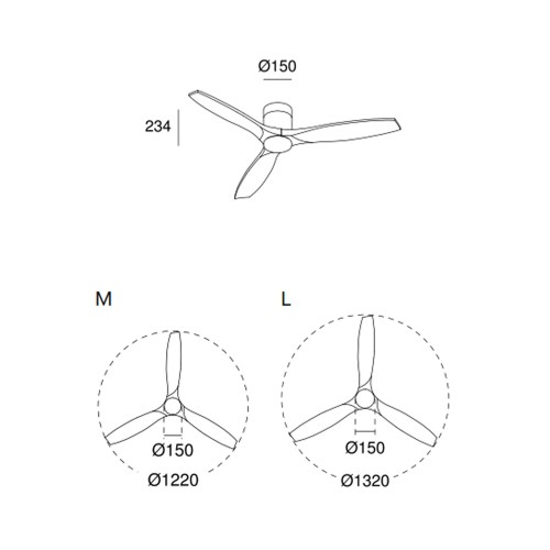 Leds C4 Ventilador con luz Stem Evo Tube — imagen 2