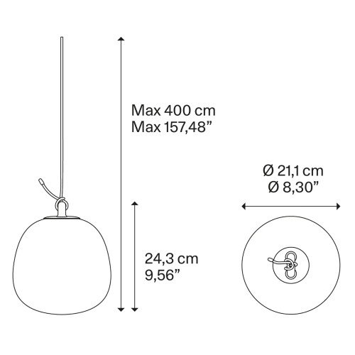 Lodes Obló Small – Lámpara colgante — imagen 5
