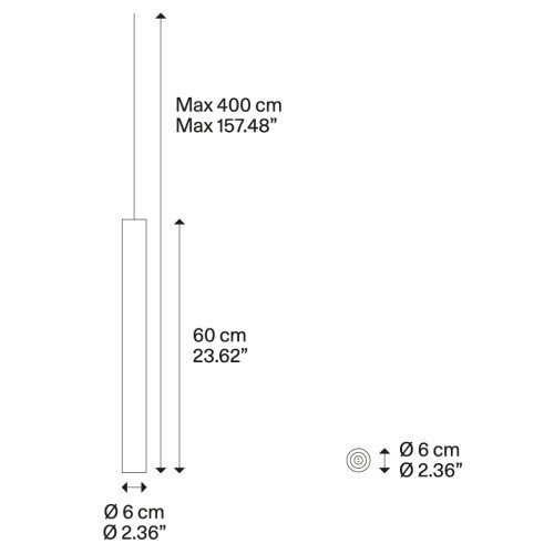 Lodes A-Tube Medium – Lámpara suspensión — imagen 4