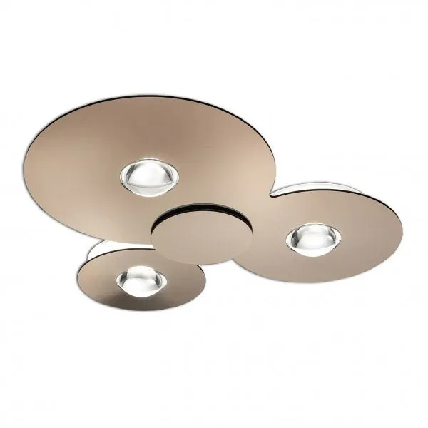 Bugia Triple 2700K Lámpara de Techo Cobre
