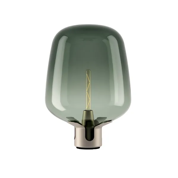 Flar Lámpara de Mesa Grande Champán/ Turquesa