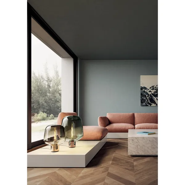Lodes Flar Mediana Champán/Miel – Lámpara de mesa — imagen 4