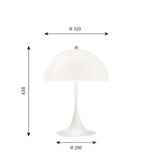 Louis Poulsen Panthella 320 – Lámpara de sobremesa — imagen 3